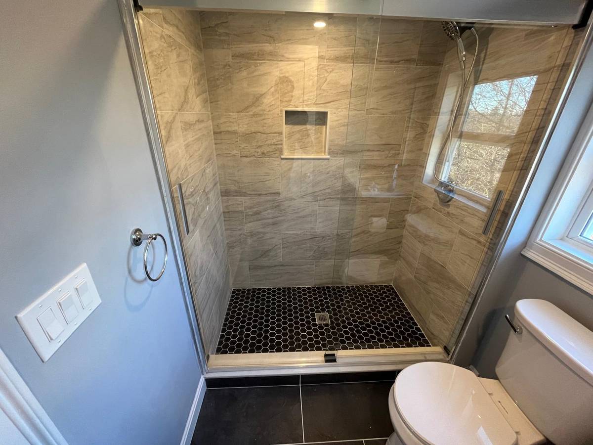 Kingdom Construction bathroom remodel
